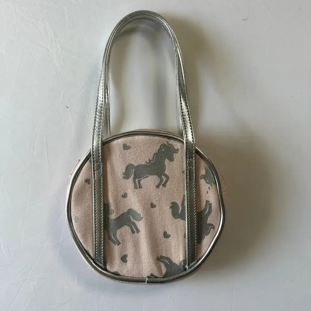 Gymboree Pink & Silver Unicorn Kids Purse